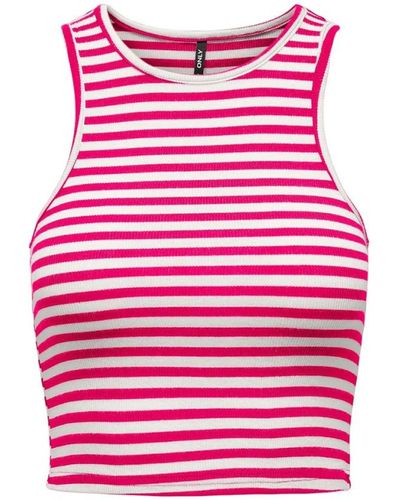ONLY Sleeveless Tops - Pink