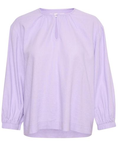 Inwear Lavendel 3/4 arm bluse - Lila