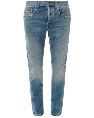Gucci Jeans in cotone straight leg - Blu