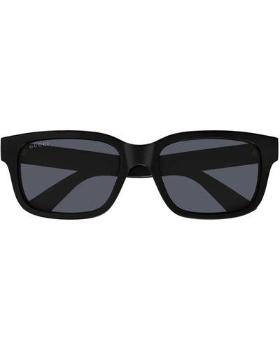 Gucci Stilvolle sonnenbrille linea lettering - Schwarz