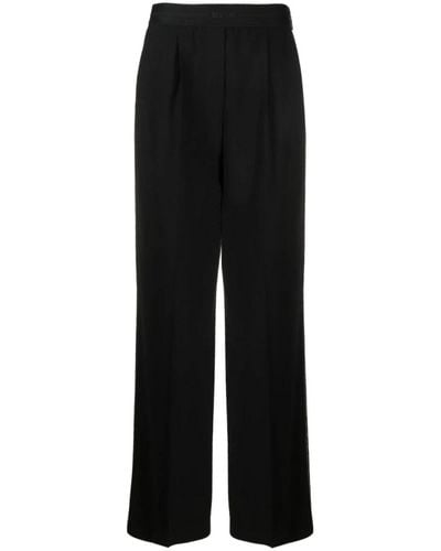 MSGM Leather trousers - Negro
