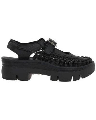 Noir Kei Ninomiya Flat Sandals - Black