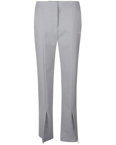 Palm Angels Wide Trousers - Grey