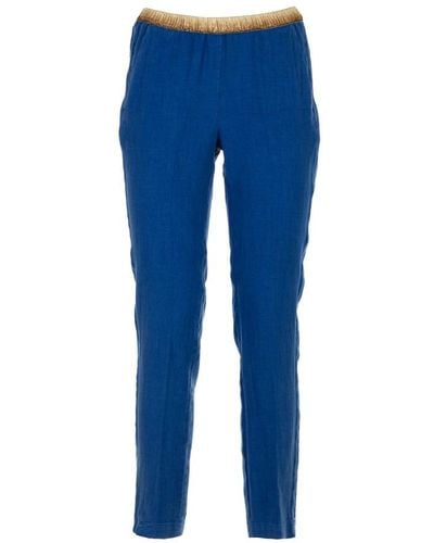 Hartford Cropped Trousers - Blue
