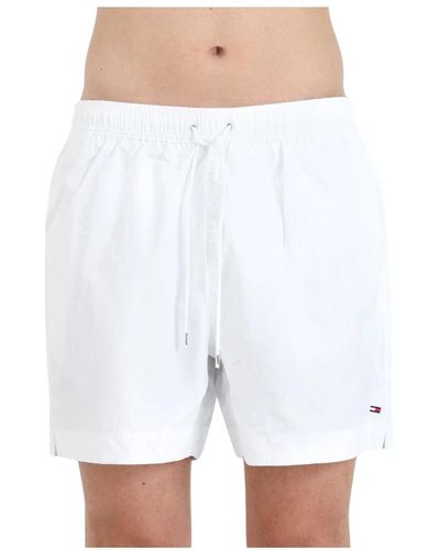 Tommy Hilfiger Weiße meer kleidung shorts mit logo