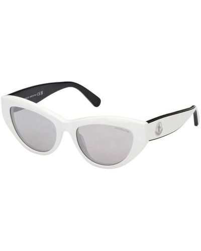 Moncler Stilvolle teardrop lens sonnenbrille mit pantographischem rahmen - Mettallic