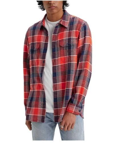 Levi's Casual Shirts - Red