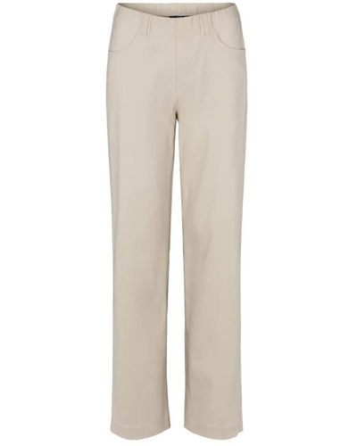 LauRie Straight Trousers - Natural