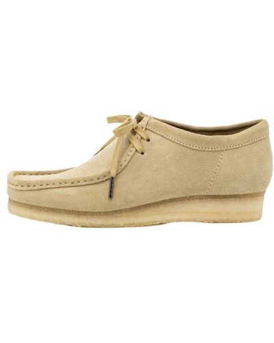 Clarks Laced Shoes - Natural