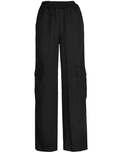 co'couture Trousers > straight trousers - Noir
