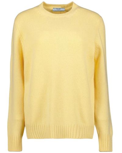 Prada Kaschmirwolle oversized pullover - Gelb