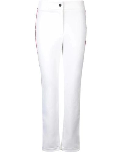 Moncler Trousers > slim-fit trousers - Blanc
