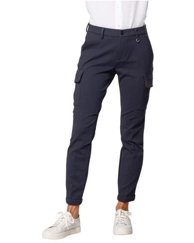 Mason's Trousers > slim-fit trousers - Bleu