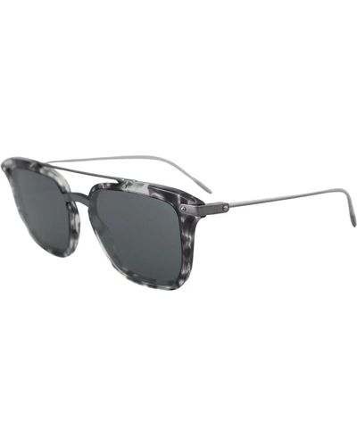 Dolce & Gabbana Stilosi occhiali da sole grigi con montatura in metallo - Grigio