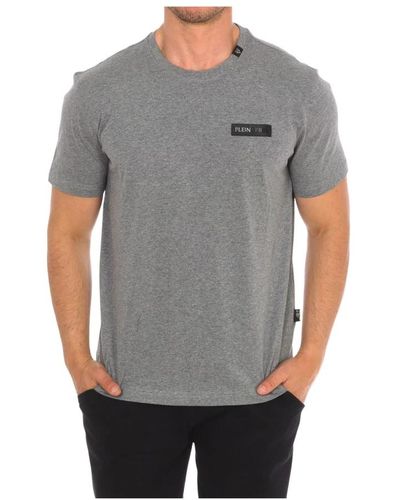 Philipp Plein T-shirt a manica corta con stampa del marchio - Grigio