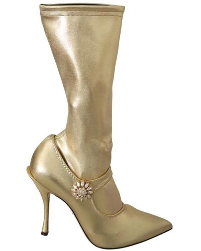 Dolce & Gabbana Botines dorados hermosos - Multicolor