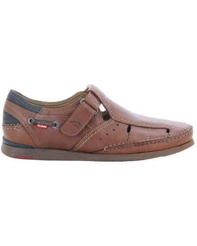 Fluchos Shoes > sandals > flat sandals - Marron