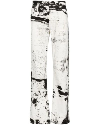 Alexander McQueen Straight Jeans - White