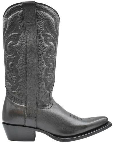Ash Cowboy Boots - Grey