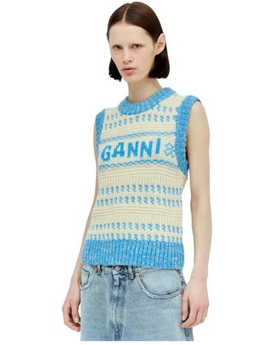 Ganni Knitwear - Azul