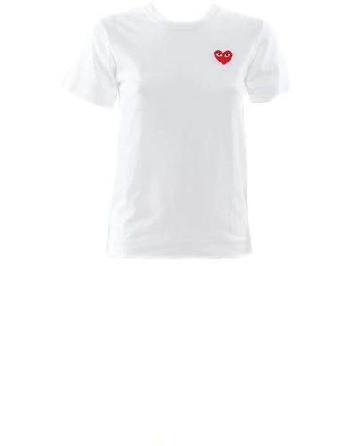 COMME DES GARÇONS PLAY Logo-T-Shirt - Weiß