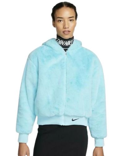 Nike Sweatshirts & Hoodies > Zip-throughs - Blauw