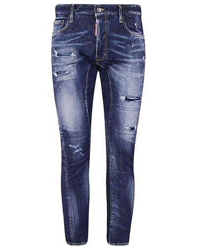 DSquared² Zerrissene skinny jeans - Blau
