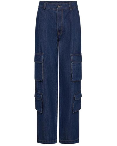 co'couture Jeans > loose-fit jeans - Bleu