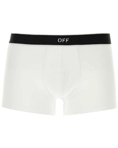 Off-White c/o Virgil Abloh Bottoms,weiße boxershorts mit elastischem bund off