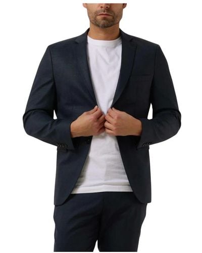 SELECTED Slim-fit flex blazer in dunkelblau - Schwarz