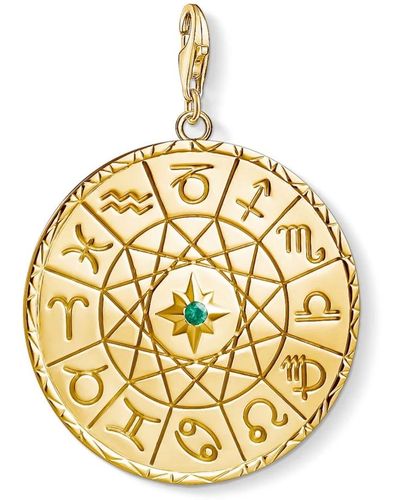 Thomas Sabo Charme pendente segno zodiacale moneta oro - Metallizzato
