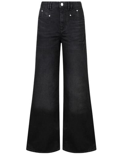 Isabel Marant Wide jeans - Negro