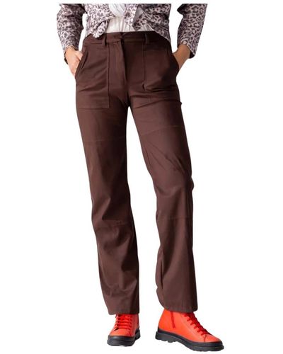 Beatrice B. Straight Trousers - Rot