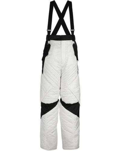 Balmain X rossignol - monogram ski pants with straps - Weiß