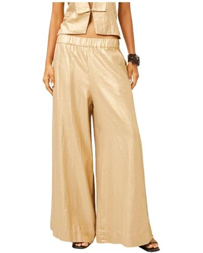 Souvenir Clubbing Wide trousers - Natur