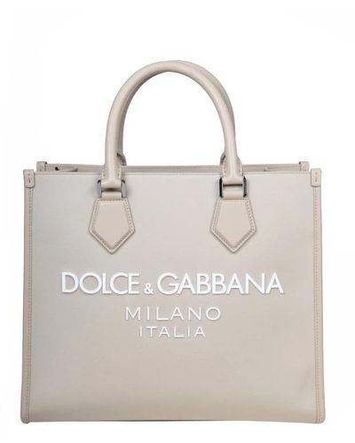 Dolce & Gabbana Tote Bags - Natural