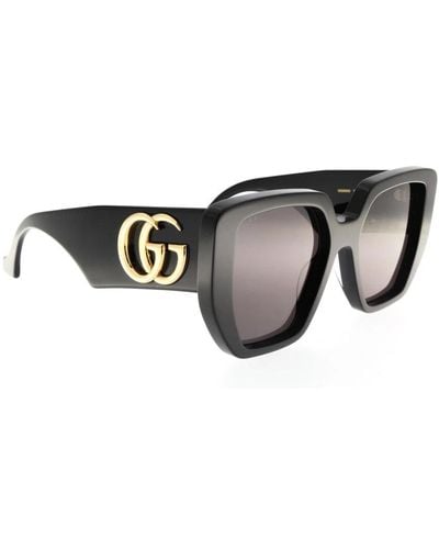 Gucci Rectangular-frame sunglasses - Negro