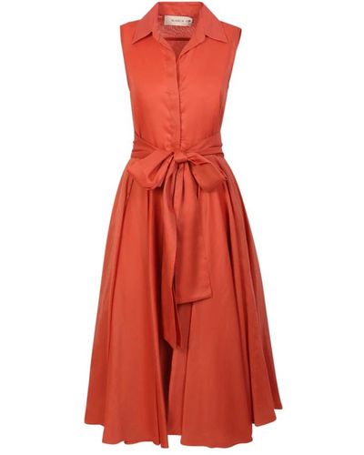 Blanca Vita Dresses > day dresses > shirt dresses - Rouge