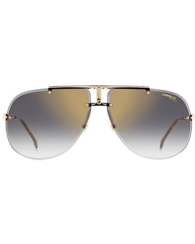 Carrera Rechteckige sonnenbrille mit doppeltem flachem steg - Grau