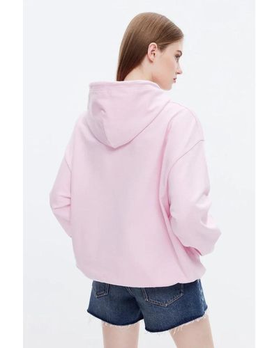 Miss Sixty Bored ape hoodie in hellrosa - Pink