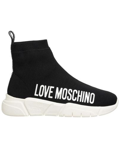 Love Moschino High sneaker - Schwarz