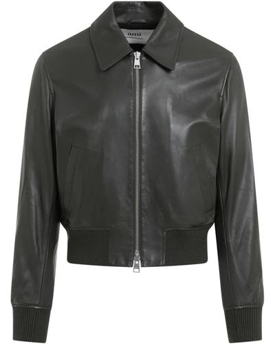 Ami Paris Zipped jacket - Grigio