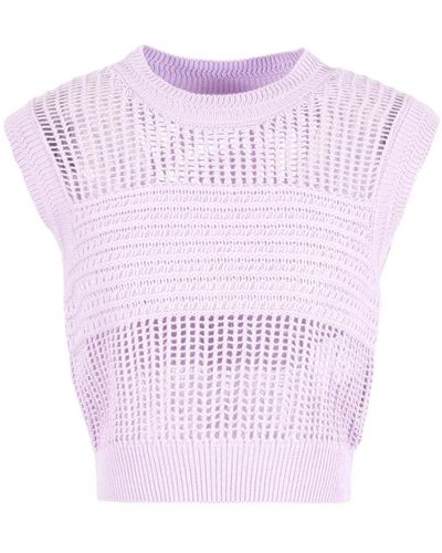 Armani Exchange Knitwear > round-neck knitwear - Violet