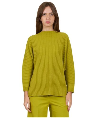 Liviana Conti Round-Neck Knitwear - Green