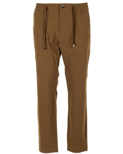Cruna Slim-Fit Trousers - Brown