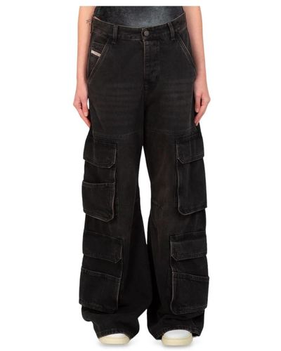 DIESEL Cargo jeans - Schwarz
