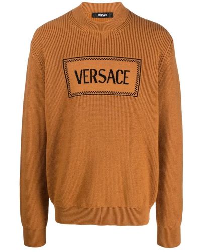 Versace Knitwear > round-neck knitwear - Marron