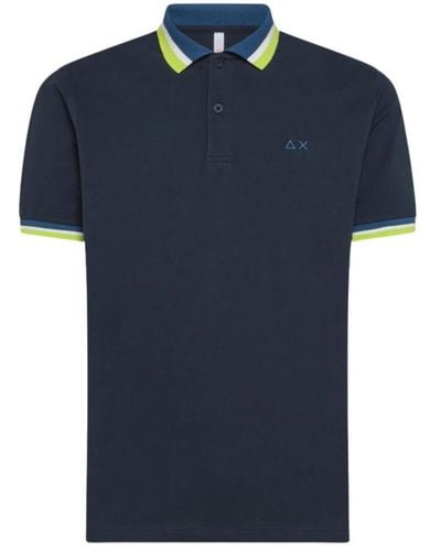 Sun 68 Polo Shirts - Blue