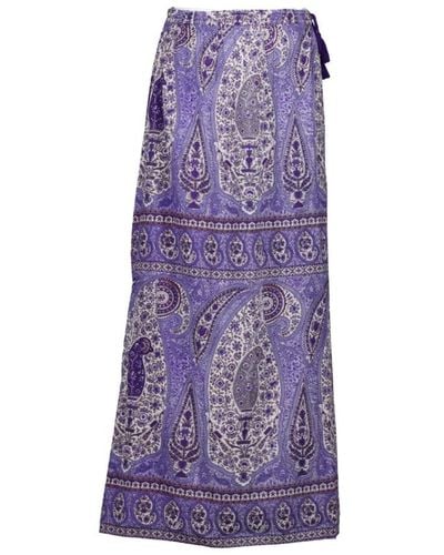 Antik Batik Maxi Dresses - Purple