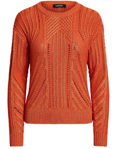 Ralph Lauren Round-Neck Knitwear - Orange